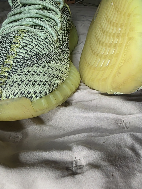 Yeezy Yeezreel Boost 350 V2 Green Glow Athletic Shoes main image 8